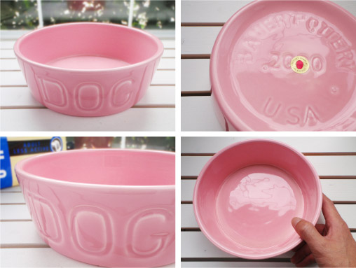 BAUER DOG BOWL Mサイズ・ピンク詳細