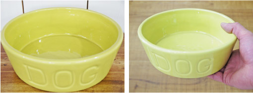 BAUER POTTERY DOG BOWL Mサイズ・シャトルーズ 詳細