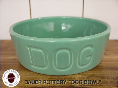 ＢＡＵＥＲ ＰＯＴＴＥＲＹ　ＤＯＧ ＢＯＷＬ　Ｍサイズ・ターコイズ