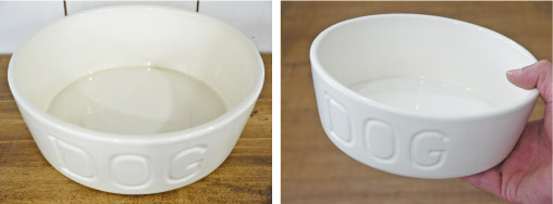 BAUER DOG BOWL Mサイズ　ホワイト