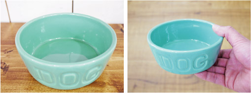 BAUER POTTERY DOG BOWL Sサイズ・ターコイズ 詳細