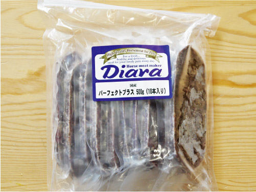 冷凍生馬肉 Diara ディアラ 馬肉パーフェクトミンチ・プラス真空パック500g